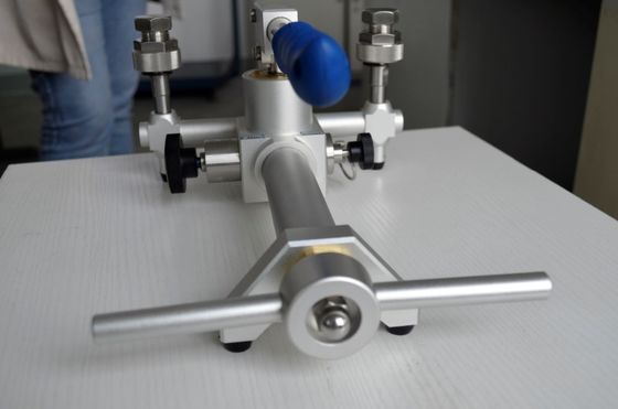 Pompa di calibrazione della pressione dell'aria HS703 di grado industriale con costruzione in acciaio inossidabile