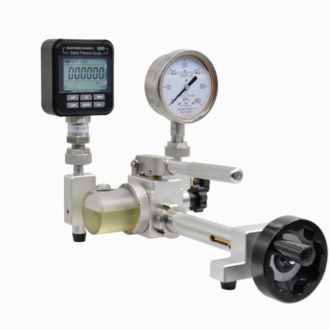 Pompa di pressione di calibrazione idraulica a mano a olio trasformatore con 210mm*210mm*140mm Dimensione